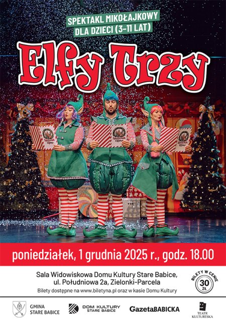 Elfy Trzy - spektakl mikołajowy