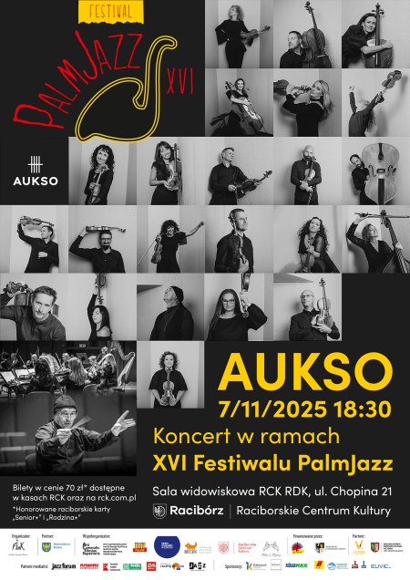 AUKSO. Orkiestra Kameralna Miasta Tychy - FANTAZJA FILMOWA – koncert w ramach XVI Festiwalu PalmJazz