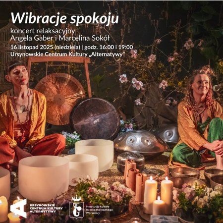 „Wibracje spokoju” | koncert relaksacyjny na misy tybetańskie, gong, handpan i głosy