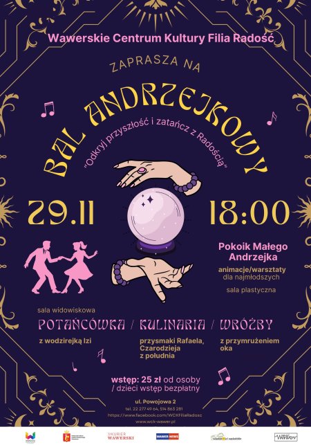 Bal Andrzejkowy "Odkryj przyszłość i zatańcz z Radością"