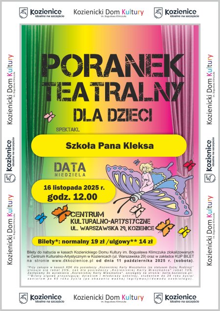 Szkoła Pana Kleksa - poranek teatralny