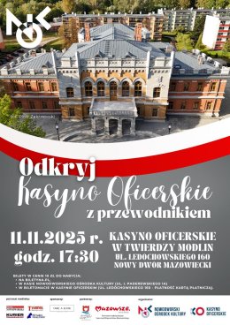 Święto Niepodległości - Zwiedzanie Kasyna Oficerskiego z przewodnikiem -wstęp do obiektu kulturalnego