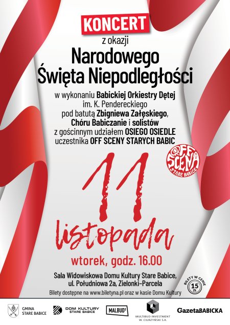 Koncert z okazji Narodowego Święta Niepodległości