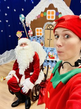 Elf i Święty Mikołaj