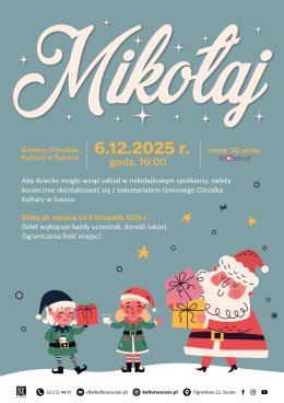 Spotkanie z Mikołajem w Gminnym Ośrodku Kultury w Suszcu