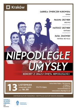 "Niepodległe umysły" - koncert z okazji Święta Niepodległości