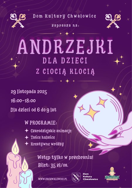 Andrzejki dla dzieci z Ciocią Klocią