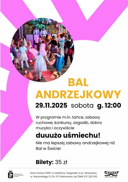 Bal andrzejkowy dla dzieci