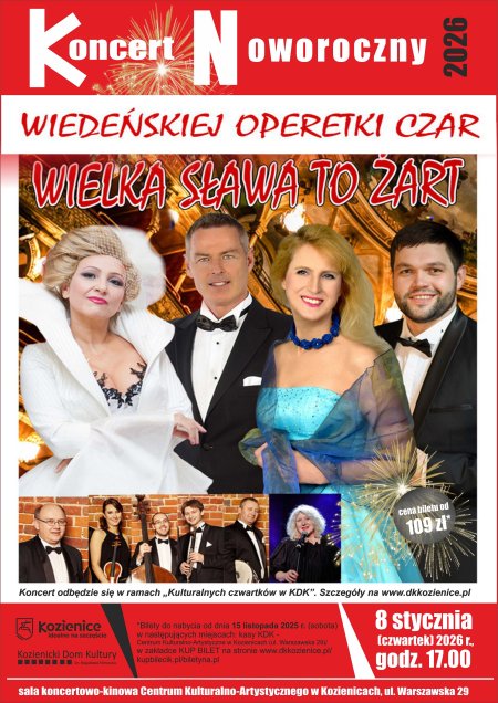 „Wielka Sława To Żart – Wiedeńskiej Operetki Czar” - koncert noworoczny