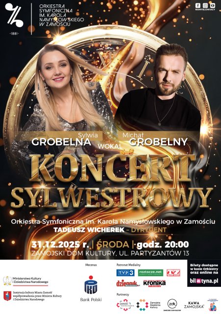 Koncert Sylwestrowy - Sylwia Przetak i Michał Grobelny
