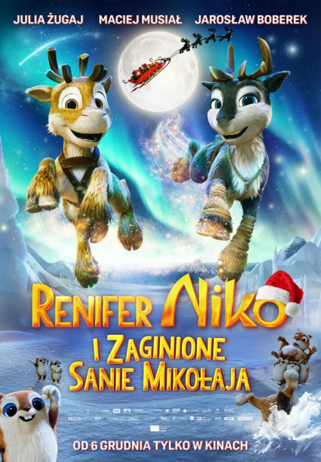 Renifer Niko i zaginione sanie Mikołaja - Kino za friko! (seanse darmowe, niebiletowane)