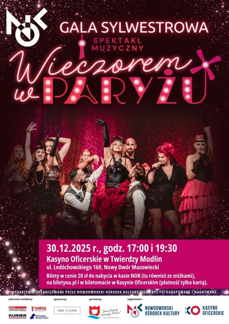 GALA SYLWESTROWA: spektakl muzyczny Wieczorem w Paryżu