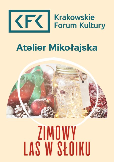 Zimowy las w słoiku | Atelier Mikołajska