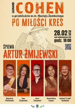 Koncert Artur Żmijewski "LEONARD COHEN - PO MIŁOŚCI KRES"