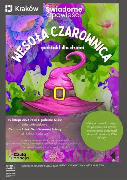 Spektakl dla dzieci "Wesoła Czarownicka" z elementami psychoedukacji