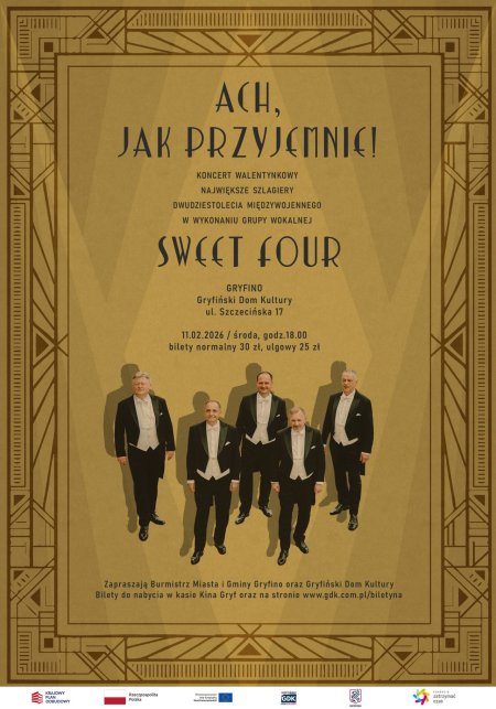 ACH, JAK PRZYJEMNIE! - Koncert walentynkowy - Kwartet Wokalny Sweet Four