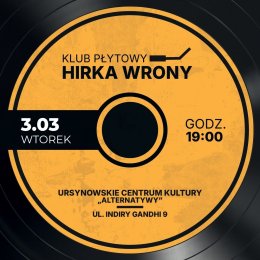 Klub Płytowy Hirka Wrony | spotkania z muzyką w roli głównej