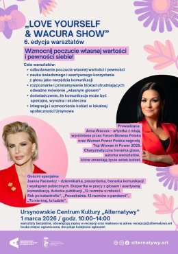 „Love Yourself & Show” | warsztaty z Anną Wacurą z gościnnym udziałem Joanny Racewicz