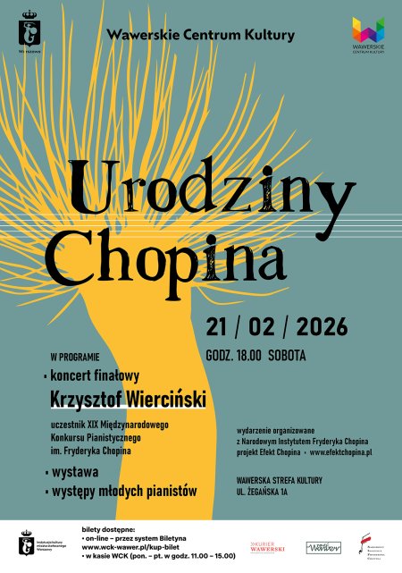 Urodziny Chopina - 21.02.2026 godz. 18.00 WSK