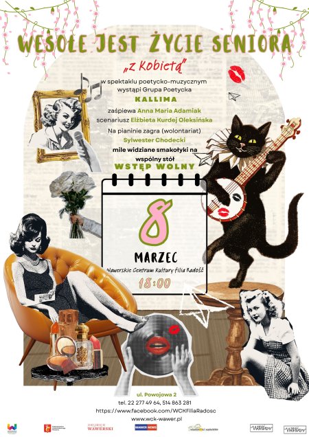 „Wesołe jest życie seniora z kobietą” z okazji Dni Kobiet w Wawrze