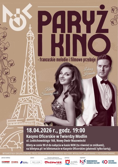 Koncert „Paryż i Kino - francuskie melodie i filmowe przeboje”