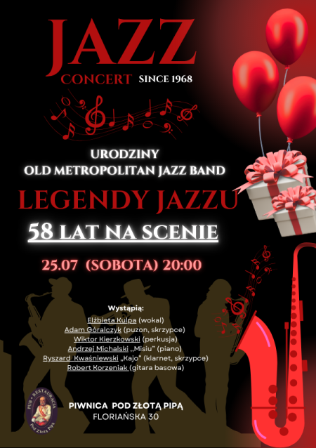 Urodziny Old Metropolitan Jazz Band - Legendy Jazzu