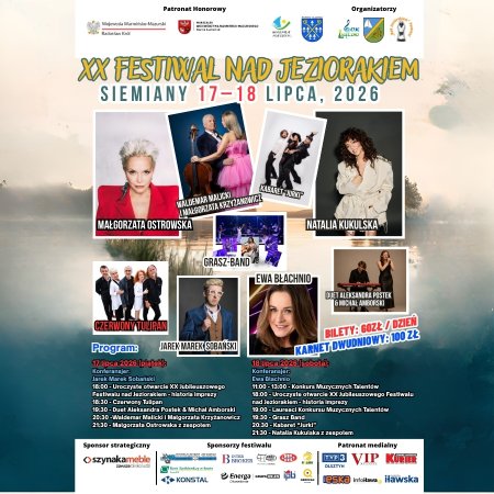 XX Festiwal nad Jeziorakiem - Siemiany 2026