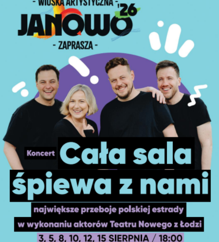 Koncert "Cała sala śpiewa z nami" - aktorzy Teatru Nowego w Łodzi