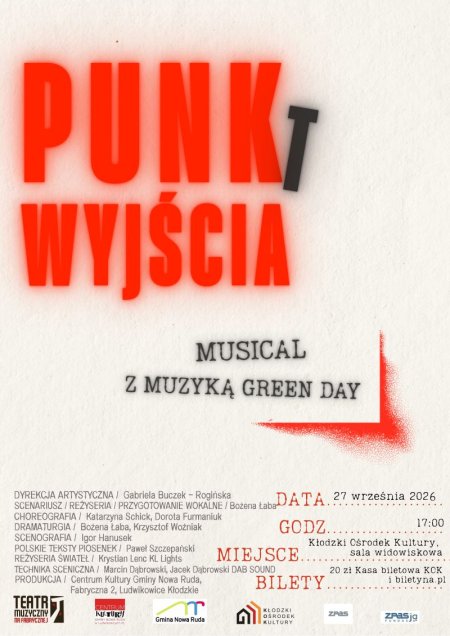 "PUNKt WYJŚCIA" - musical Teatr Muzyczny na Fabrycznej