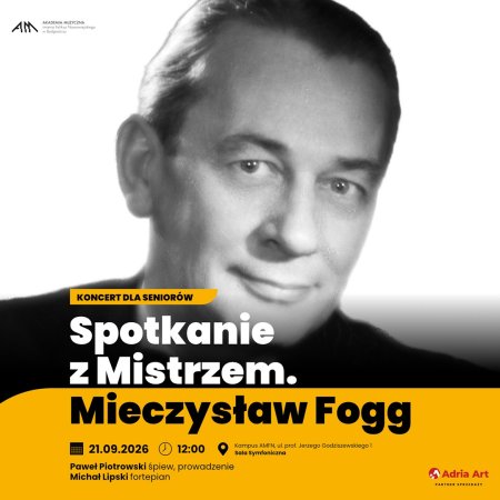 Koncert dla Seniorów - Spotkanie z Mistrzem. Mieczysław Fogg