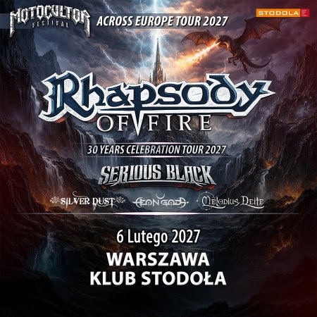 Motocultor Across Europe Tour 2027, Feat. Rhapsody of Fire, Serious Black & supports