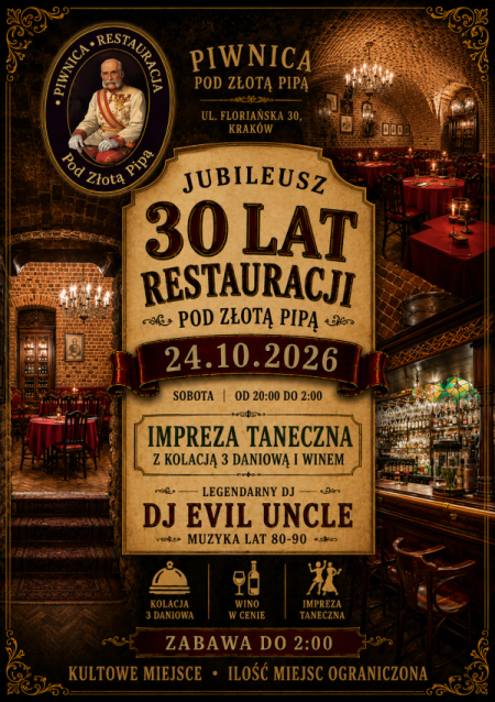 30 Lat Smaku i Dźwięku - Urodzinowa Noc w Stylu Retro