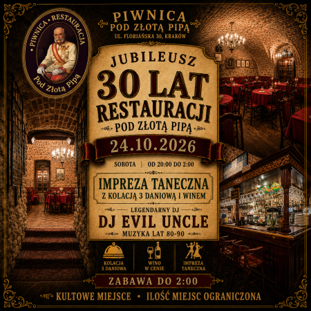 30 Lat Smaku i Dźwięku - Urodzinowa Noc w Stylu Retro