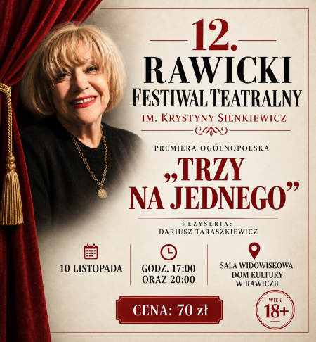 "TRZY NA JEDNEGO" spektakl (+18)