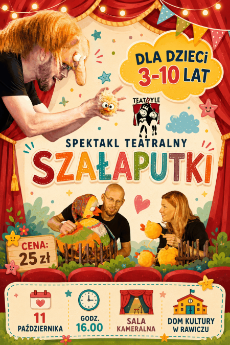 "SZAŁAPUTKI" spektakl marionetkowy +3