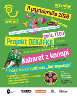 FESTIWAL KOMEDII STOLICA - Projekt DEKAFKA oraz Piosenka kabaretowa – Retrospekcje