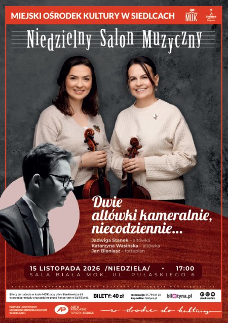 Niedzielny Salon Muzyczny – Dwie altówki kameralnie, niecodziennie…