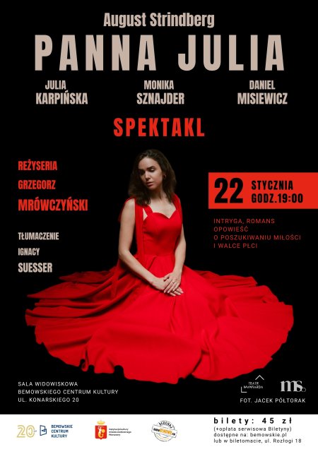 Spektakl „Panna Julia” Augusta Strindberga (tłum. Ignacy Suesser)