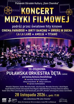 "Podróż przez światowe hity filmowe" - Koncert Puławskiej Orkiestry Dętej