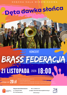Dęta dawka słońca - koncert zespołu Brass Federacja