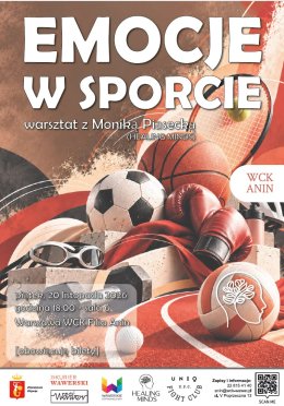 Emocje w sporcie - warsztat z Moniką Piasecką