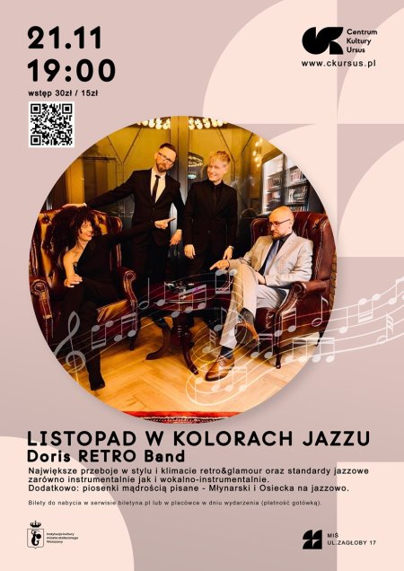 Listopad w kolorach jazzu: Doris RETRO Band.