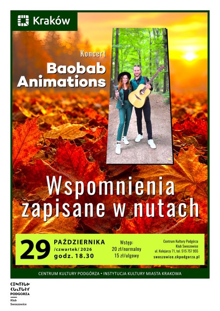 Wspomnienia zapisane w nutach - Koncert Baobab Animations
