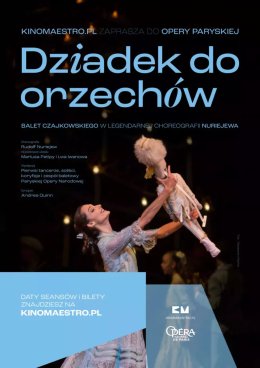 Dziadek do orzechów Balet Piotra Czajkowskiego w klasycznej choreografii Rudolfa Nuriejewa Retransmisja z Paryskiej Opery Narodowej [Opéra national de Paris]