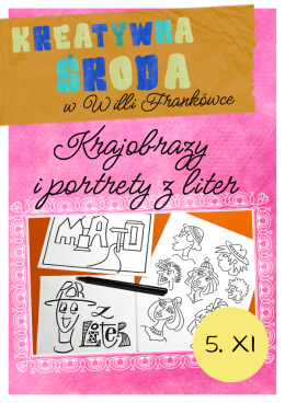 RYSUJEMY LITERAMI/krajobrazy i portrety z liter