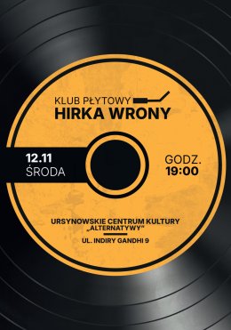Klub Płytowy Hirka Wrony | spotkania z muzyką w roli głównej