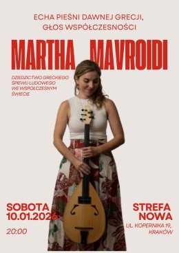 Martha Mavroidi "Echa pieśni dawnej Grecji, głos współczesności"