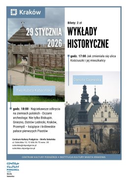 29.01 - Wykłady historyczne o 17.00  i 18:00