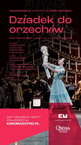 Dziadek do orzechów Balet Piotra Czajkowskiego w klasycznej choreografii Rudolfa Nuriejewa Retransmisja z Paryskiej Opery Narodowej