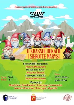 Poranek teatralny "O krasnoludkach i sierotce Marysi"